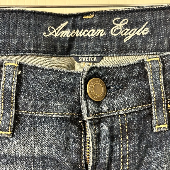 American Eagle Hipster Bootcut Distressed Jeans - size 4 - Picture 2 of 13